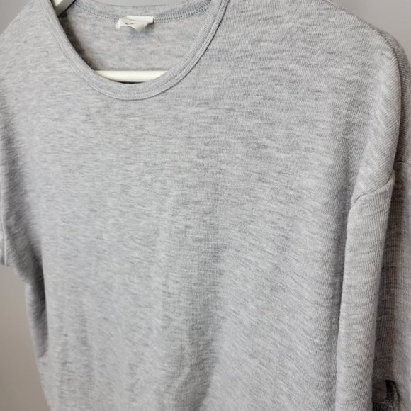Aritzia Gray Short Sleeve Tee Medium Oversized - Picture 3 of 5